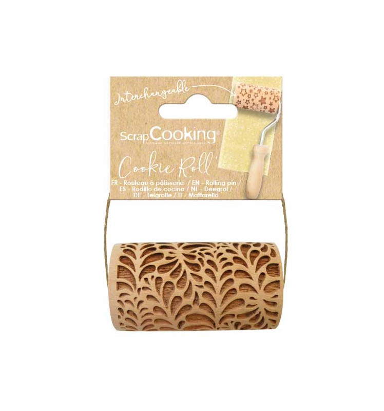 Mini rouleau bois empreinte Ondine réf.5308