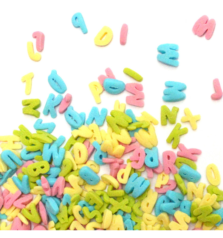 Pot de décors Sucrés Alphabet 55g - Scrapcooking - Appareil des Chefs