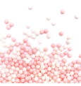 Pot of white/pink sugar sprinkle decos  55 g