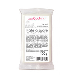 Pâte à sucre blanche 100g réf.7185