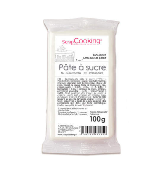 White sugarpaste pack 100g