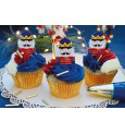 Ambiance 24 caissettes + 24 cake toppers Casse-Noisettes réf.4903