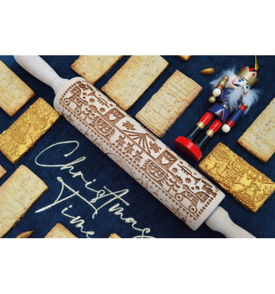 Wooden Nutcracker print roller