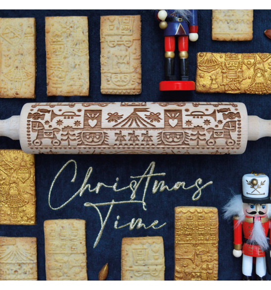 Wooden Nutcracker print roller