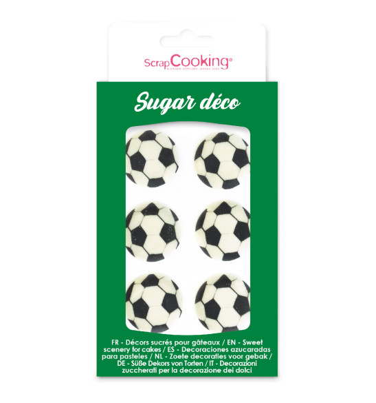 Football-themed sweet scenery decorations - ScrapCooking®
