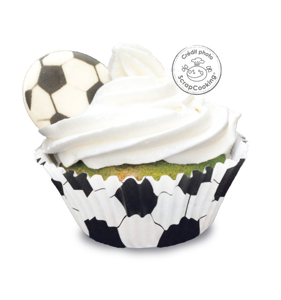 Bougies Anniversaire 6 Ballons de Football Ø 3 cm