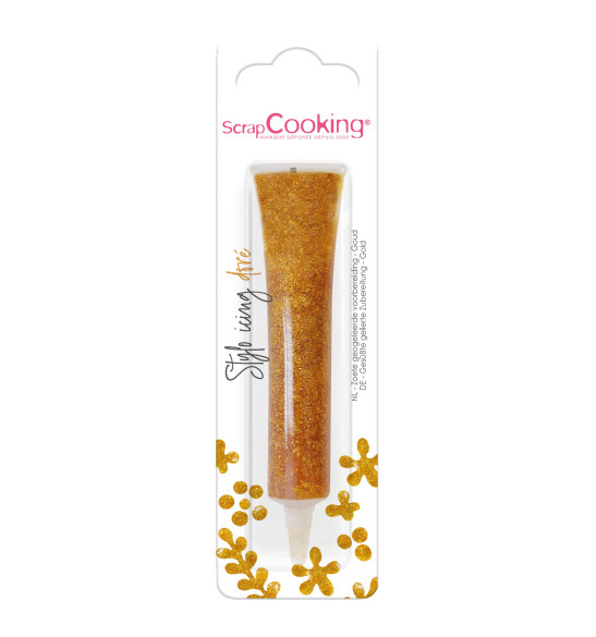 Iridiscent gold icing pen