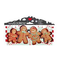 4 Gingerbread Man cookie...