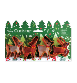 4 Moose cookie cutters