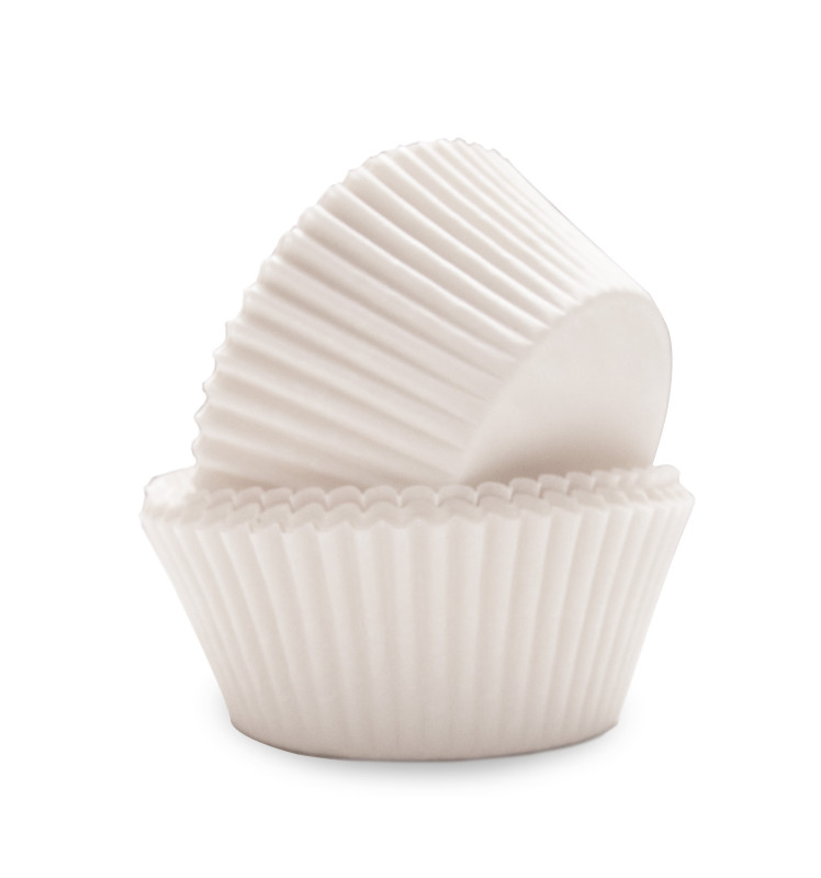 +/-36 white cupcake cases