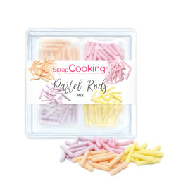 Décors sucrés Pastel Rods mix 60g réf.7525