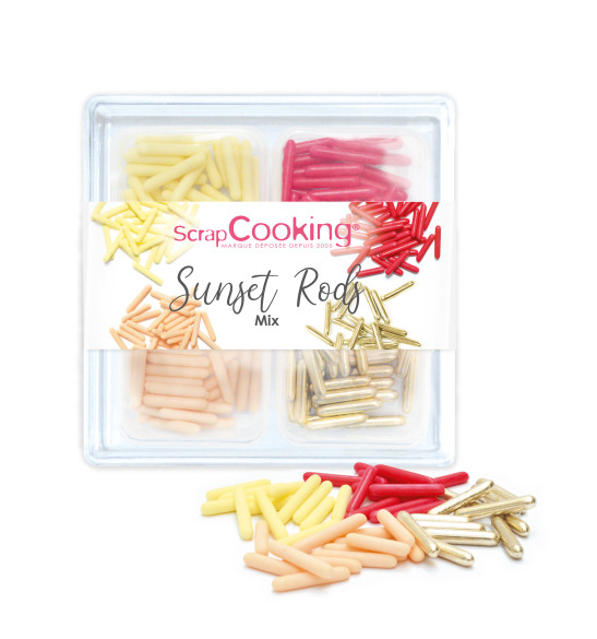 Décors sucrés Sunset Rods mix 60g réf.7526