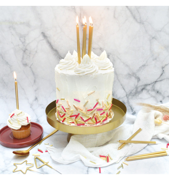 Décoration pour gâteau, des sucres aux bougies