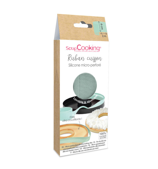 Bande silicone micro-perforée cuisson - H 4 cm X 200 cm Bande silicone micro-perforée cuisson - H 4 cm X 200 cm