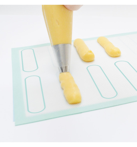 Fiberglass silicone mat with printing choux/éclair/macaroon