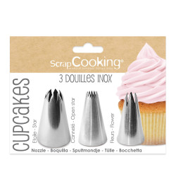 Scrapcooking 1799 Douille pour Chantilly en INOX Ø2,3 x Ø3 x H6 cm