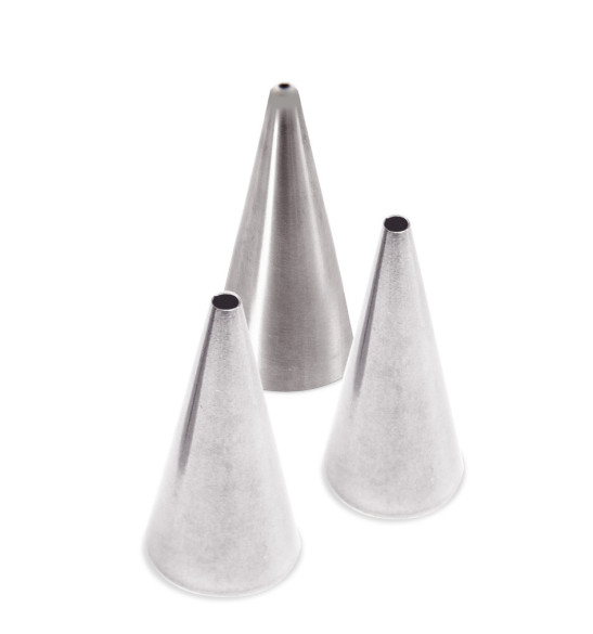3 stainless steel nozzles - deco