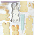 Cookie cutter + wood embosser "rabbit"