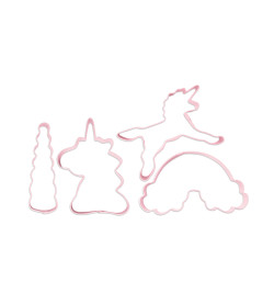 4 Découpoirs emporte-pièces licorne réf.2088