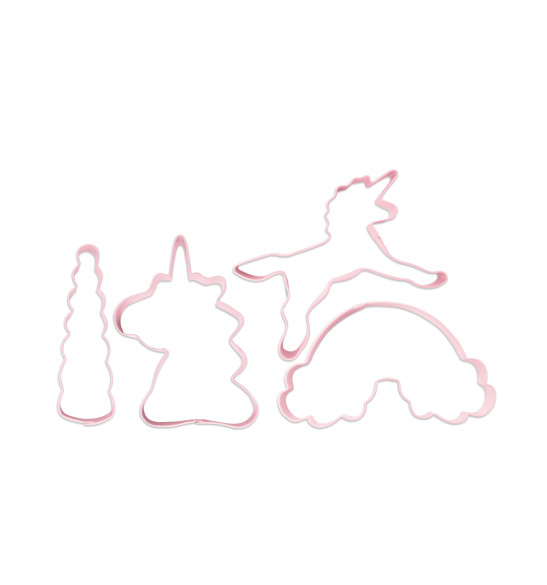 4 Découpoirs emporte-pièces licorne réf.2088
