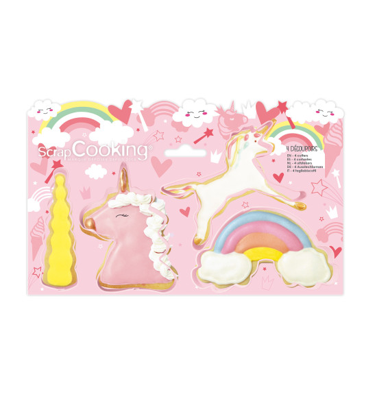 4 "unicorn" cookie cutters 4 "unicorn" cookie cutters