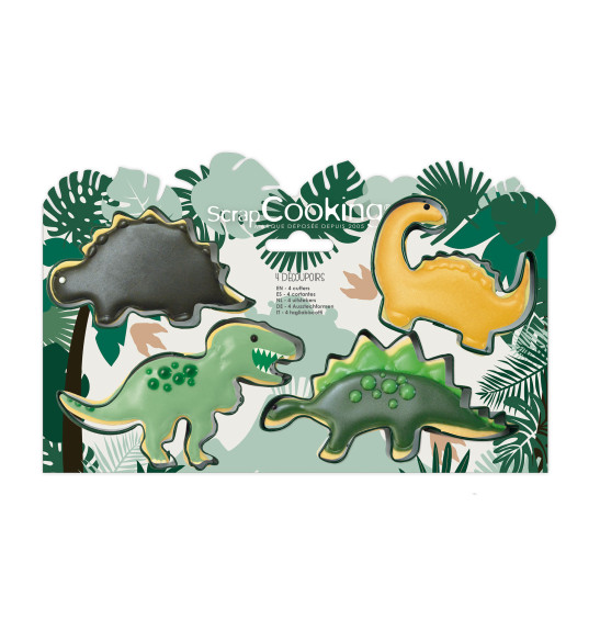 4 "dino" cookie cutters 4 "dino" cookie cutters