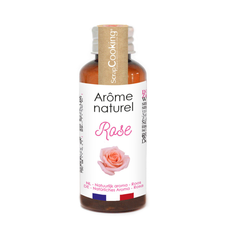 Arôme naturel liquide Rose 40 ml - ScrapCooking®