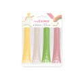 4 Stylos choco rose/vert/jaune/blanc réf.7062