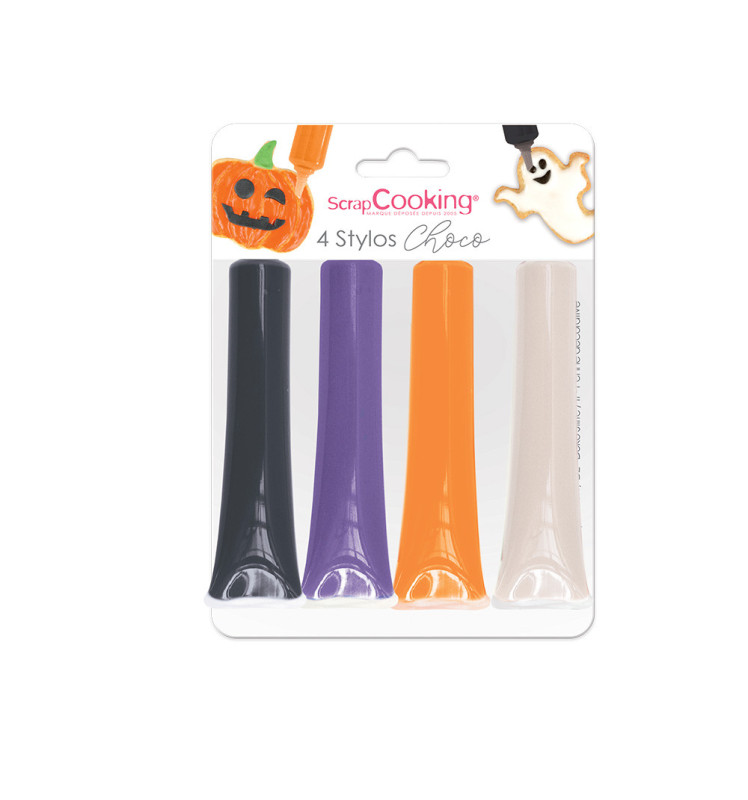 4 stylos goût choco Halloween