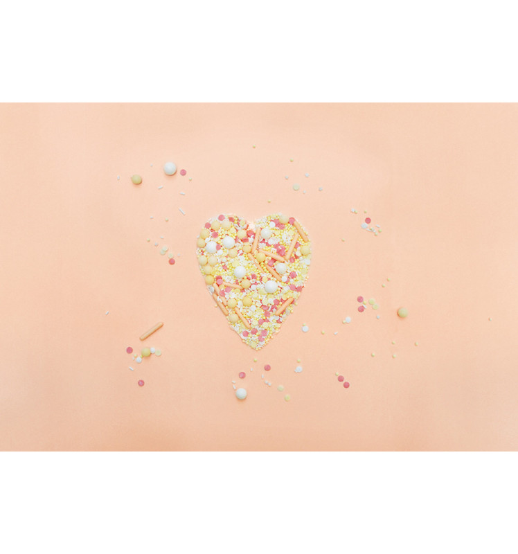 Sweetened decors peach rods mix 70g - ScrapCooking®