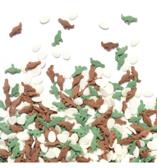 Pot of Dinosaur sugar sprinkles - ScrapCooking®