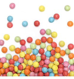 Multicoloured chocolate candy dragees decors - ScrapCooking®