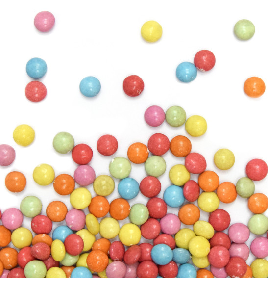 Multicoloured chocolate candy dragees decors - ScrapCooking®