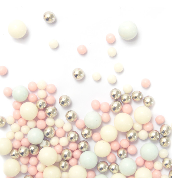 Pot of pastel bubbles sugar sprinkles - ScrapCooking®