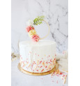 Ambiance cake topper bois fleurs réf.4993