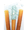 Glaçage, décors sucrés rods bleu et churros