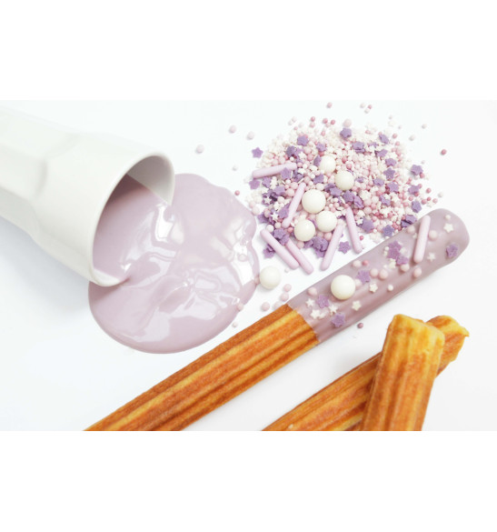 Sweetened decors lilac rods mix 70g