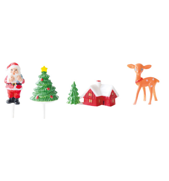 4 Christmas decorations