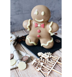 Gingerbread Man 3-inch 3D Mold – Chocolate Mold Co