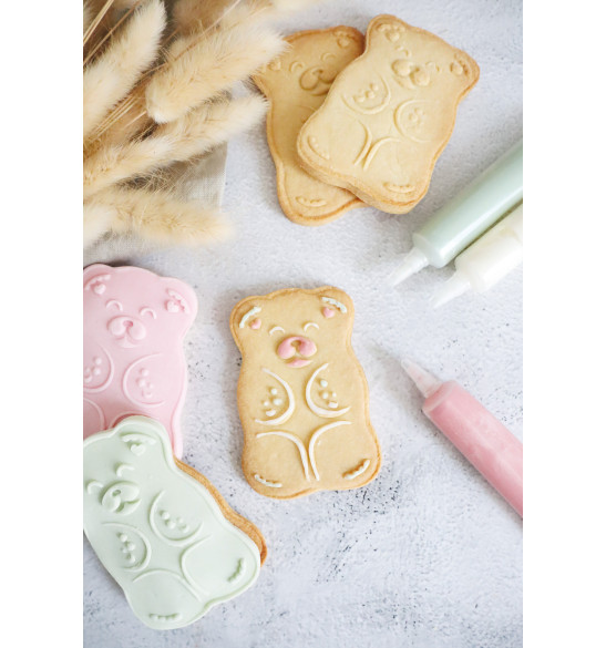 Cutter + wooden embosser Teddy bear