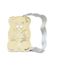 Cutter + wooden embosser Teddy bear