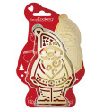 Cutter + wooden embosser Santa Claus