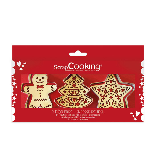 Set of cutters + embossers Christmas - ScrapCooking®
