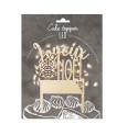 Cake topper LED Merry Christmas