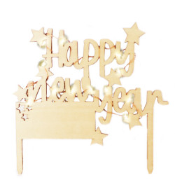 Cake topper led Happy New Year réf.4985