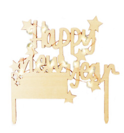 Cake topper led Happy New Year réf.4985