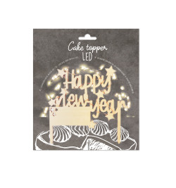 Cake topper LED Happy New Year - ScrapCooking®