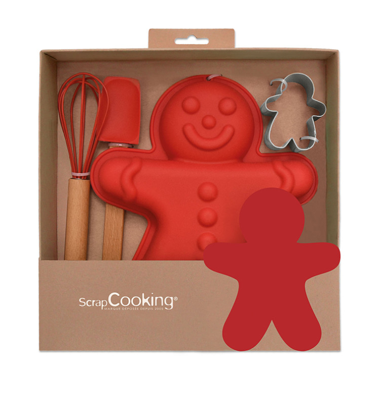 Box 4 utensils "Gingerbread Man"