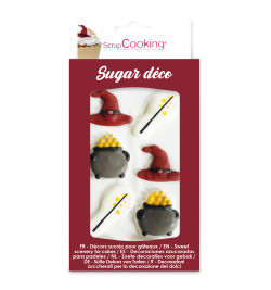 24 Caissettes + cake toppers Sorcier - ScrapCooking®