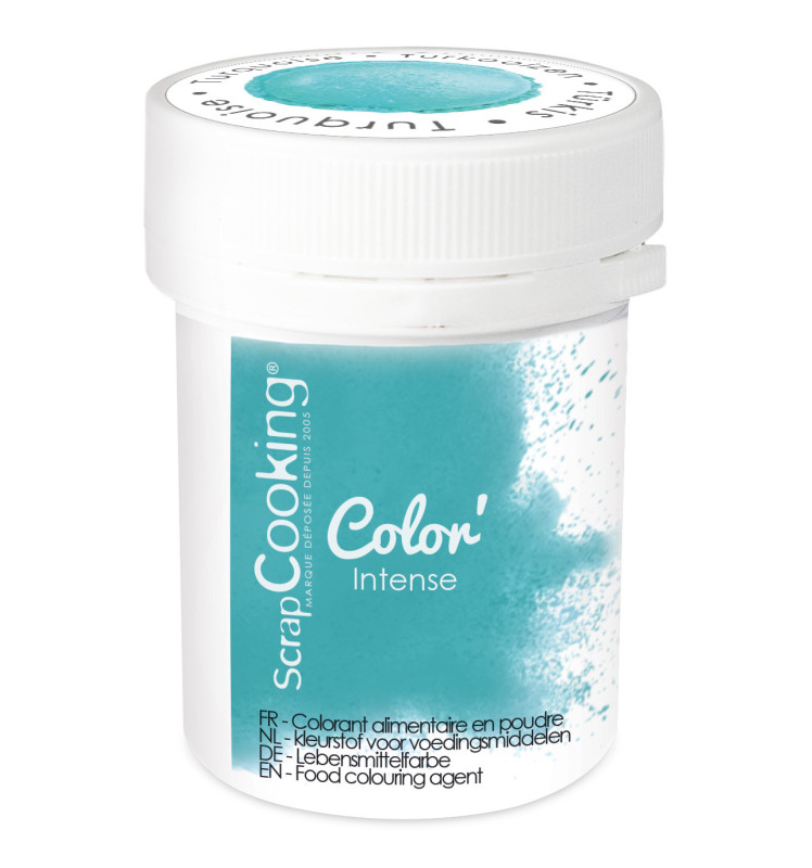 Colorant alimentaire en poudre turquoise 5 gr